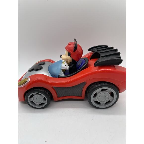 Mickey Mouse Rev N Go Vehicle With Lights And Sound Just Push Button On Hood - Picture 4 of 7